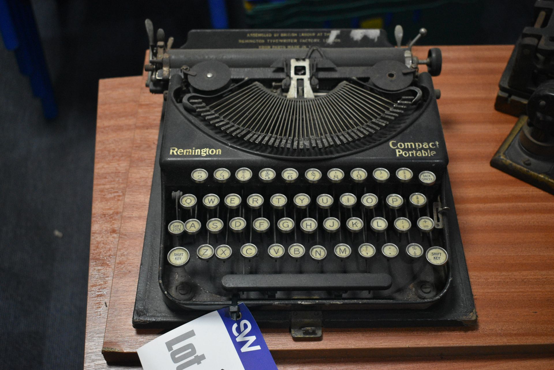 Remington COMPACT PORTABLE TYPEWRITER, with carry