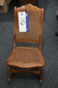 Infant’s Wicker Rocking Chair (note this lot is no