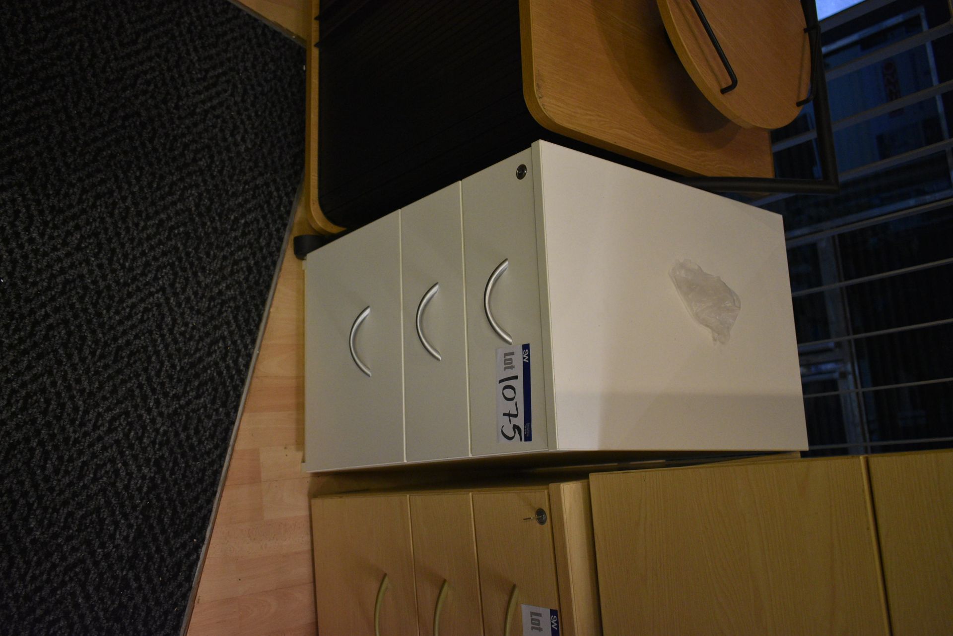 Three Drawer Pedestal (note this lot is subject to