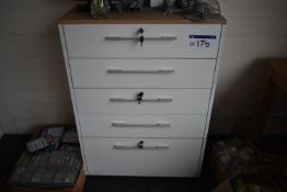 Five Drawer Cabinet (note this lot is not subject