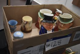 Ceramics, in box, including Wedgewood, character t