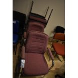 Four Fabric Upholstered Armchairs (note this lot i