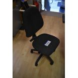 Fabric Upholstered Typist Chair (note this lot is