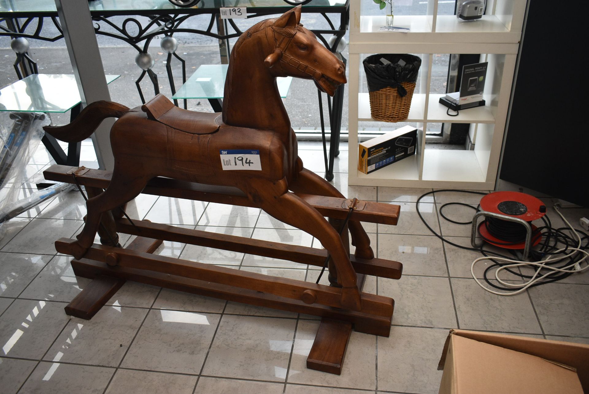 Solid Wood Rocking Horse (note this lot is not sub