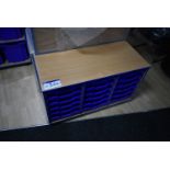 Accento Beach Blue Edge 18 Blue Trays Mobile Unit,