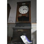 National WOOD CASED TIME CLOCK (note this lot is n