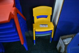 Three Postura+ Infants Plastic Moulded Stand Chair