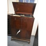 RADIOGRAM CABINET, with twin record player and rad