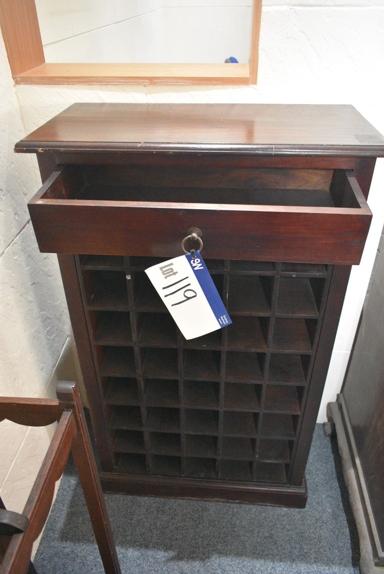 Multi-Compartment Wood Cabinet, approx. 700mm x 35 - Image 2 of 2