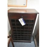 Multi-Compartment Wood Cabinet, approx. 700mm x 35