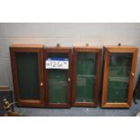 Four Mainly Glazed Door Display Cabinets (note thi