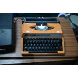 Silver-Reed 100 Portable Typewriter (note this lot
