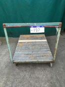 Steel Framed Trolley, approx. 1170mm x 915mm (additional lot to auction catalogue)Please read the