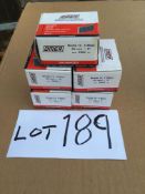 Five Boxes x 50mm 16 Gauge Brads (12,500) (additional lot to auction catalogue)Please read the