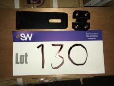 350 x 4in Black Hasp & Staples (additional lot to auction catalogue)Please read the following