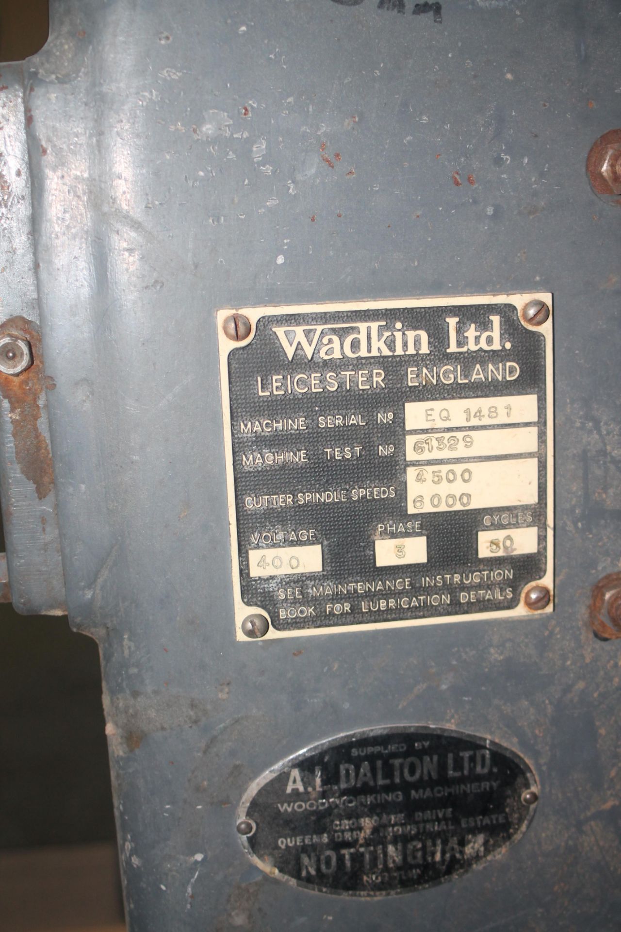 Wadkin EQ Spindle Moulder & Power Feed, free loadi - Image 3 of 3