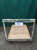 Steel Framed Trolley, approx. 1170mm x 915mm (additional lot to auction catalogue)Please read the