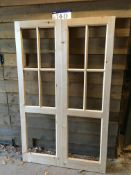 25 Pairs of Summer House Doors, approx. 1780mm high x 1090mm wide (additional lot to auction