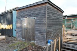 Timber Shed  Contents removed, approx. 3.35m x 2.4