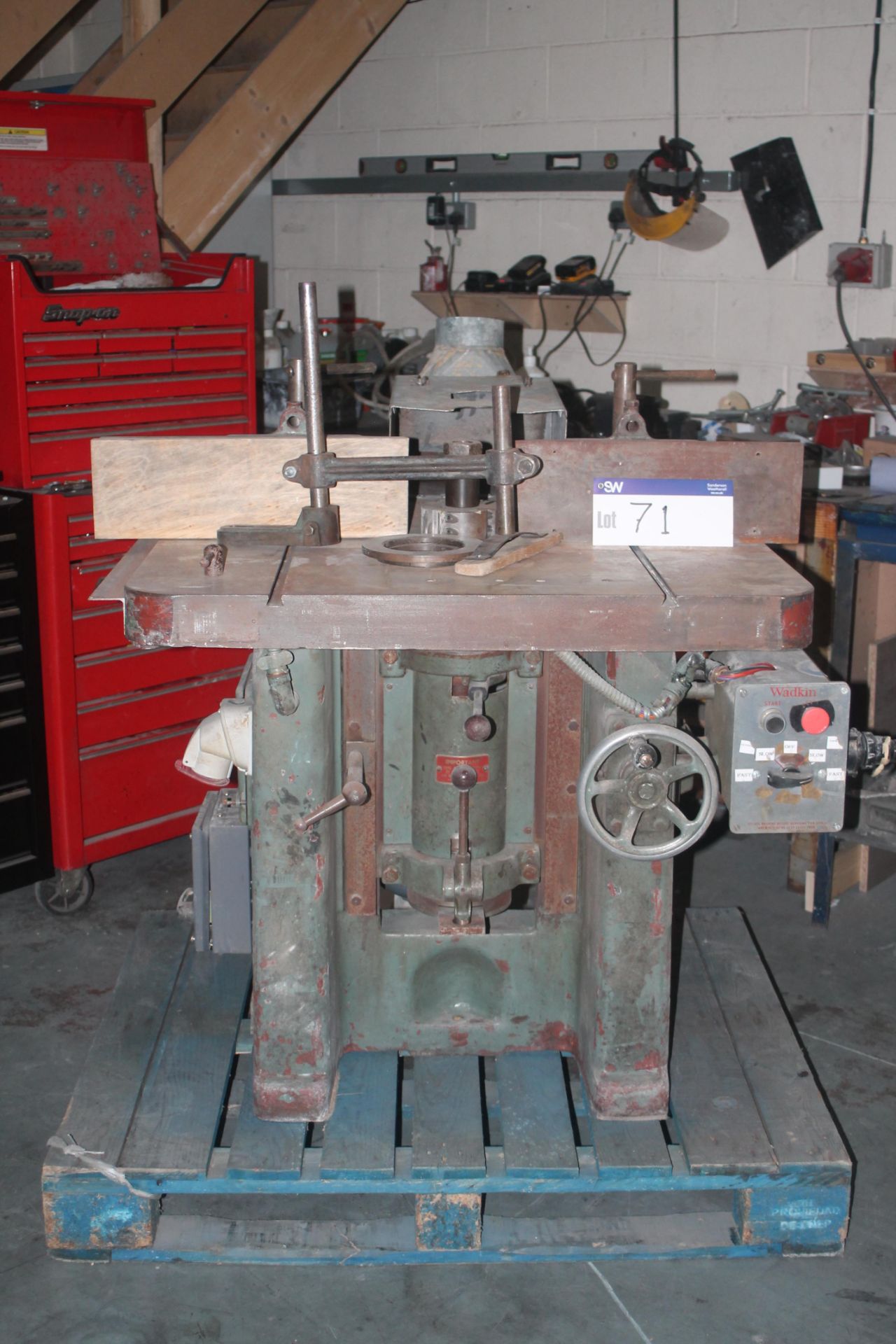 Wadkin EQ Spindle Moulder & Power Feed, free loadi - Image 2 of 3