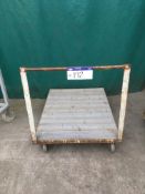 Steel Framed Trolley, approx. 1170mm x 915mm (additional lot to auction catalogue)Please read the