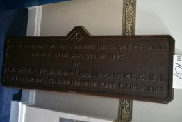 Masonic Hall Re-Opening Board, approx. 1.4m x 500mmPlease read the following important notes:- ***