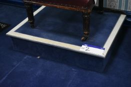 Carpet Upholstered Pedestal, approx. 1.1m x 860mm x 30mm highPlease read the following important