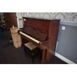 August Roth UPRIGHT PIANO, with pianist stool (NOTE LOCATED ON TOP FLOOR!)Please read the