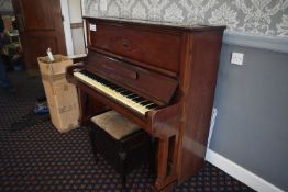 August Roth UPRIGHT PIANO, with pianist stool (NOTE LOCATED ON TOP FLOOR!)Please read the