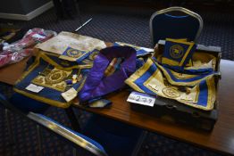 Masonic Regalia of V.W. Bro. The RT Reverend C.R. Claxton, The Worshipful Master of Cathedral