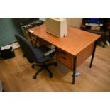 Pedestal Desk, with swivel armchairPlease read the following important notes:- ***Overseas