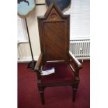 JUNIOR WARDENS’ ARMCHAIR (please note this lot is part of combination lot 75A)Please read the