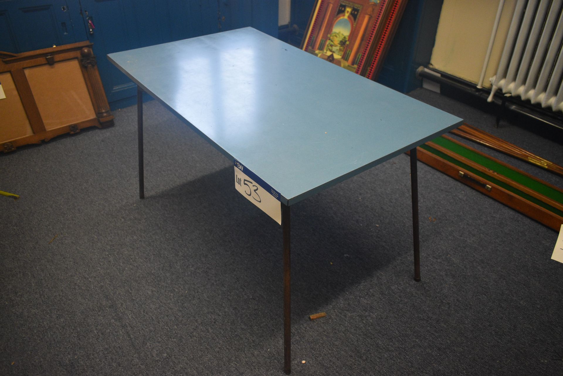 Steel Framed Table, approx. 1.22m x 710mmPlease read the following important notes:- ***Overseas - Image 2 of 2