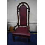 LEATHER JUNIOR WARDENS’ ARMCHAIR (please note this lot is part of combination lot 10A)Please read