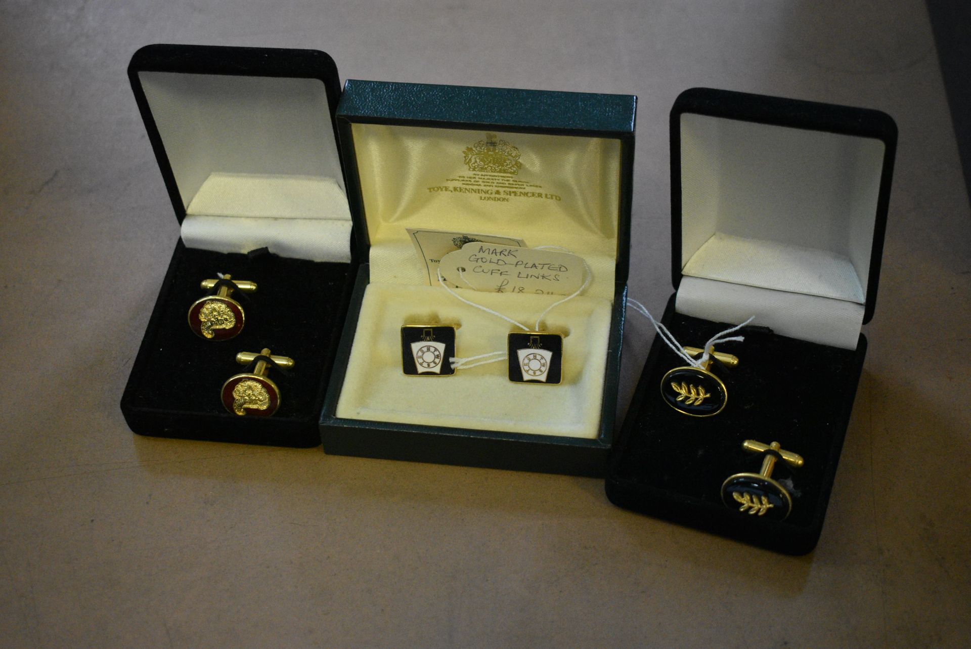 Three Pairs of Cuff Links, in three boxesPlease read the following important notes:- ***Overseas