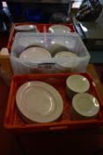 Crockery, as set out in four plastic boxesPlease read the following important notes:- ***Overseas