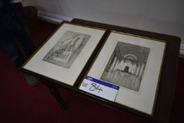 One Pair of Framed Pictures, understood to be United Grand Lodge EnglandPlease read the following