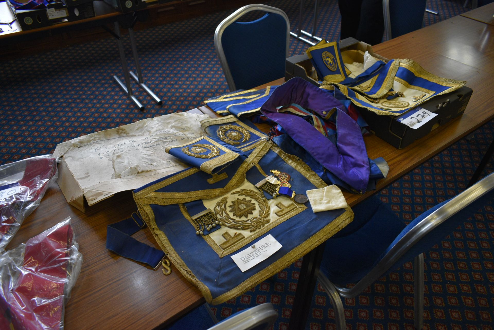 Masonic Regalia of V.W. Bro. The RT Reverend C.R. Claxton, The Worshipful Master of Cathedral - Image 2 of 4