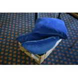 Five Blue Velvet CushionsPlease read the following important notes:- ***Overseas buyers - All lots