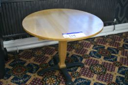 Timber Topped Table, approx. 920mm dia.Please read the following important notes:- ***Overseas