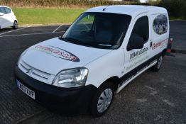 Citroen BERLINGO 600D LX CAR DERIVED VAN, registration no. LN03 XXF, date first registered 07/04/