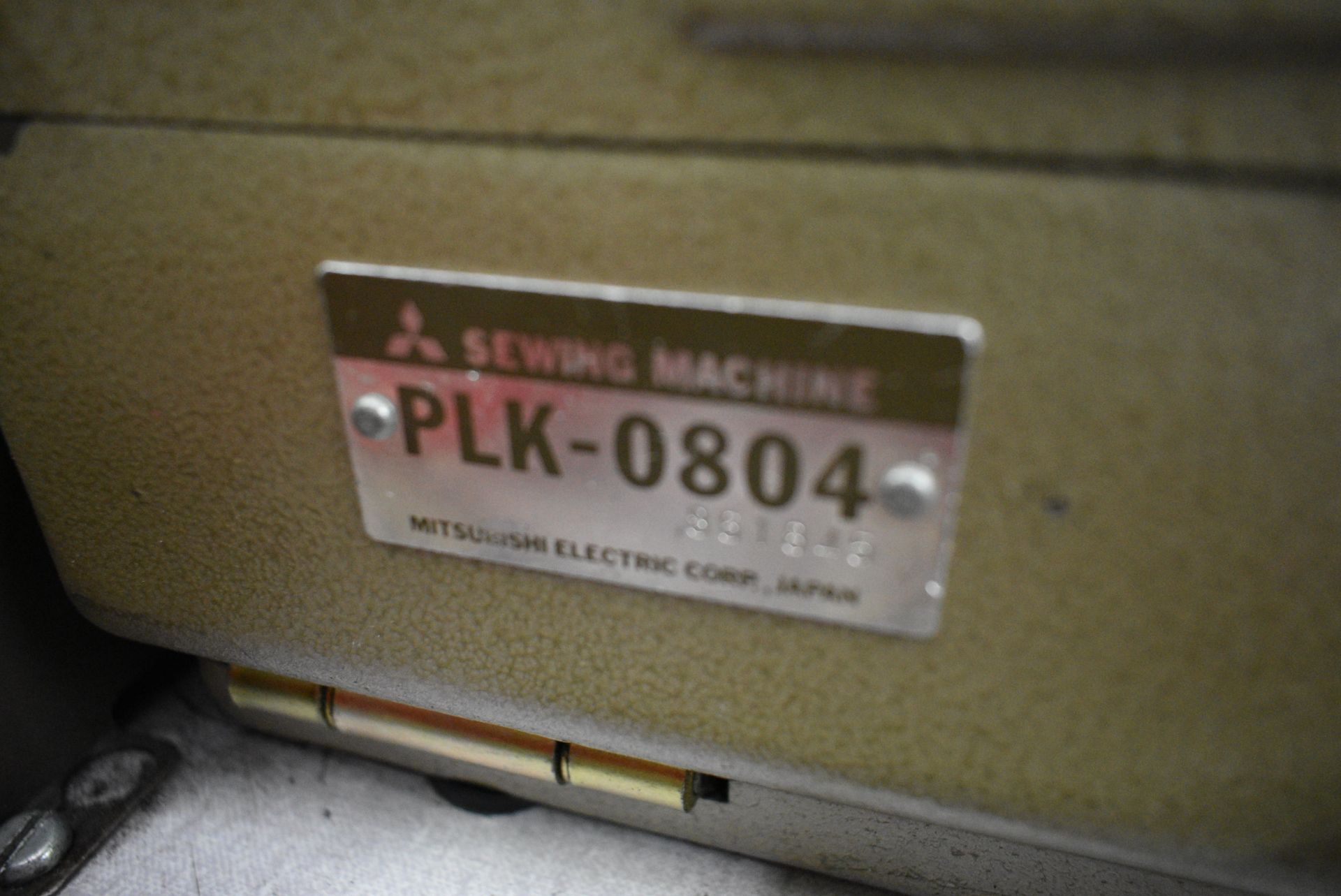 Mitsubishi PLK-0804 PROGRAMMABLE SEWING MACHINE, serial no. 861845, with Limi-Stop Z electric - Image 8 of 8