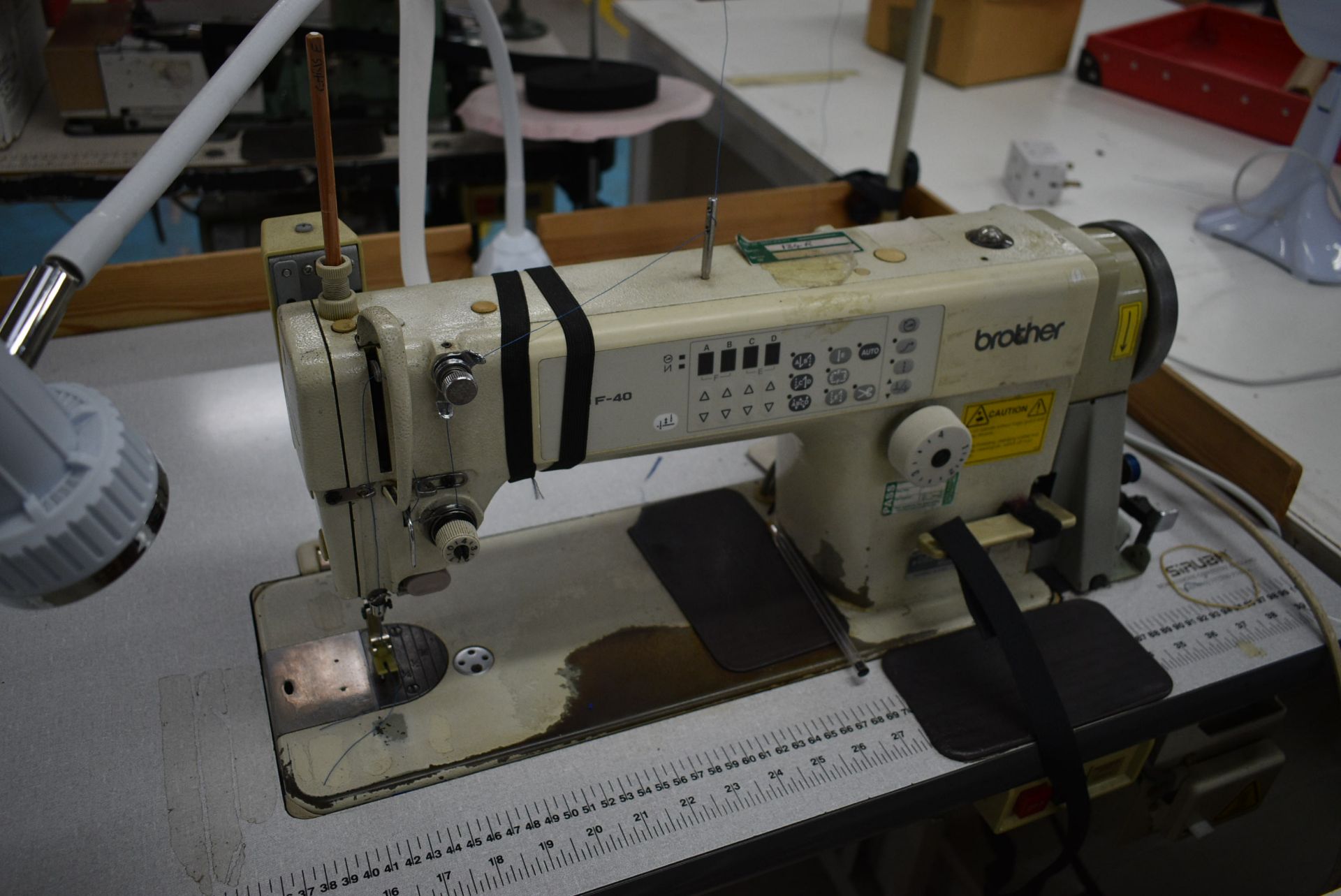 Brother F-40 DB2-B755-403A MARK III FLAT BED SEWING MACHINE, serial no. 417035550, with EC2 control, - Image 3 of 7