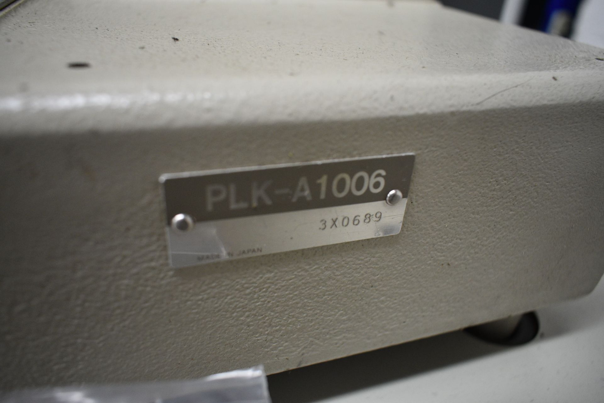 Mitsubishi PLK-A1006 PROGRAMMABLE SEWING MACHINE, with Limi-Stop Z electric motor, PLK-A control and - Image 7 of 7