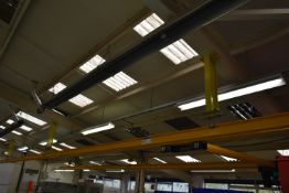 Verlinde Eurosystem 2000 125kg OVERHEAD LIFTING GANTRY, approx. 14.6m long runway x 3.4m wide,