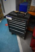 Six Drawer Mobile Tool Cabinet, with residual contentsPlease read the following important