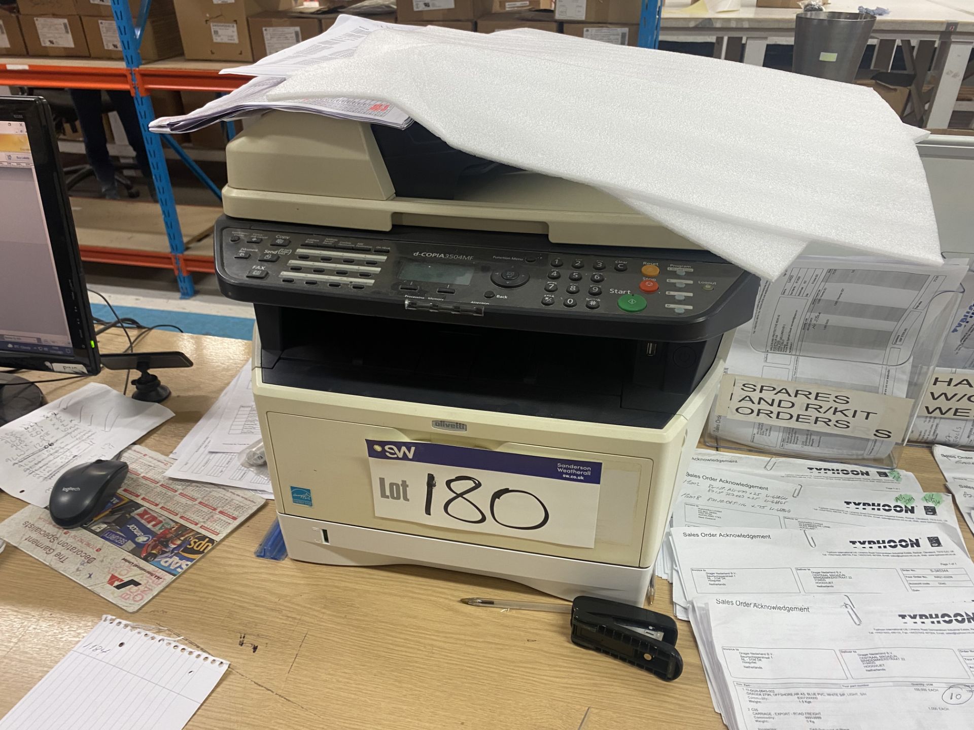 Olivetti D-COPI A3504MF PhotocopierPlease read the following important notes:- ***Overseas