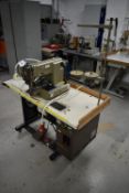 Mitsubishi PLK-0804 PROGRAMMABLE SEWING MACHINE, serial no. 740856, with Limi-Stop Z electric