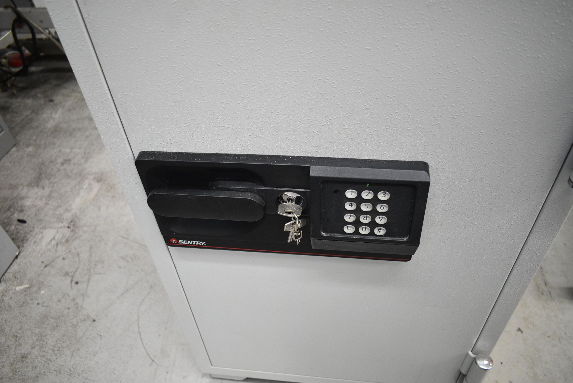 Sentry Key/ Combination Safe (with key – combination not available – door locked)Please read the - Image 2 of 2