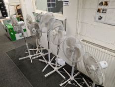 Seven Various Stand Mounted Fans